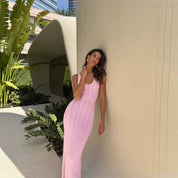 Imogen Ryan | Backless Knitted Sheath Dress For Women
