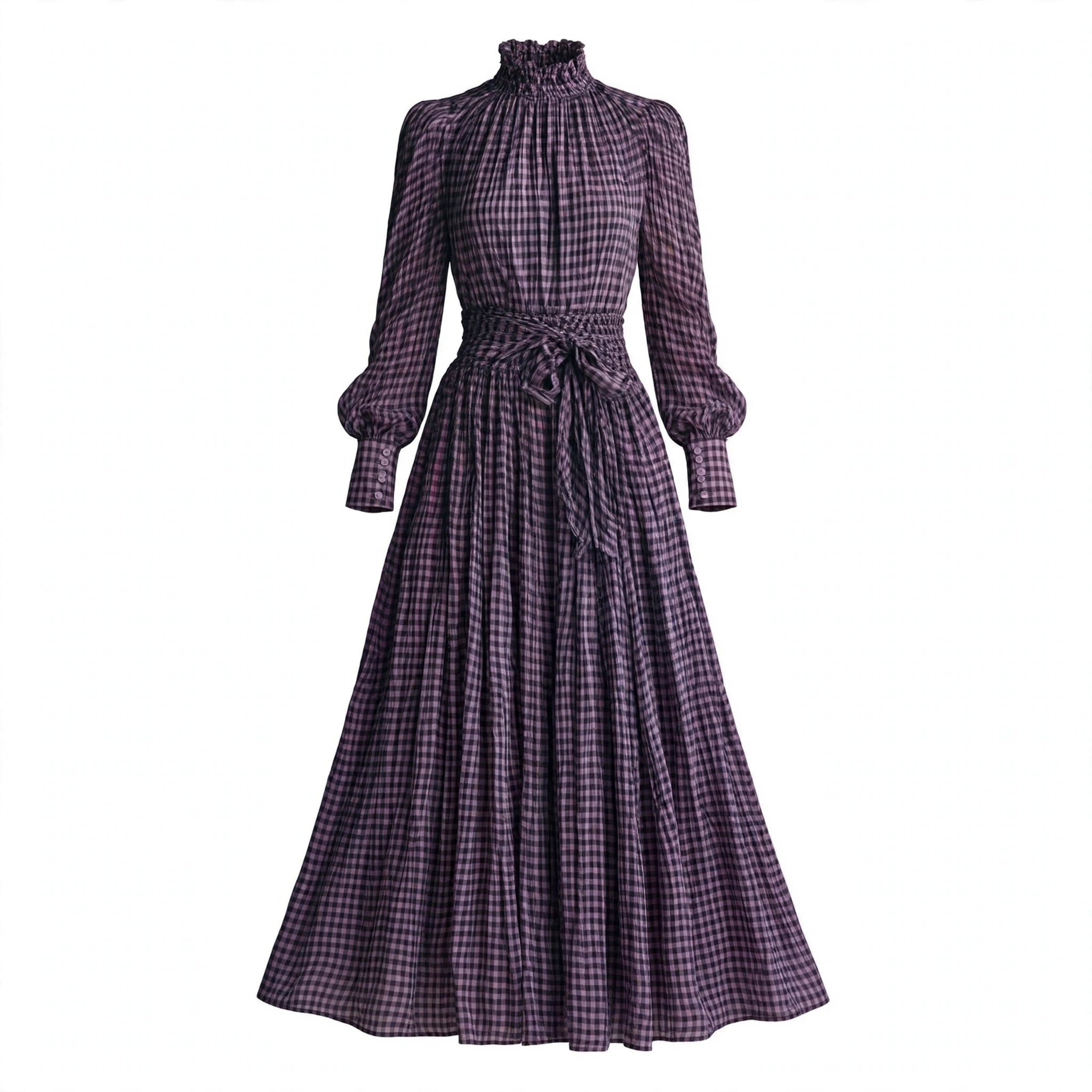Eloise Sheffield | Plaid Blouse And Skirt Set For Women