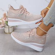 Elena Bellucci | Rhinestone Platform Sneakers For Women
