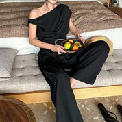Serafina Goldwell | One Shoulder Top & Trouser Set For Women