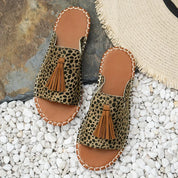 Naomi Kirkland | Woven Boho Sandals With Tassel Detail For Women