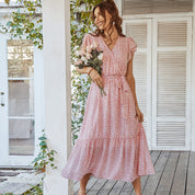 Charlotte Mitchell | Floral Wrap Summer Dress For Women