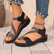 Miranda Foxwell | Woven T-Strap Sandals For Women