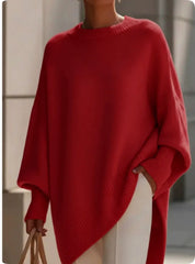 Emma Wilson | Oversized Knit Batwing Pullover Sweater For Women