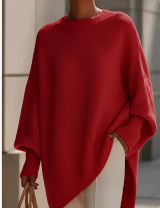Emma Wilson | Oversized Knit Batwing Pullover Sweater For Women