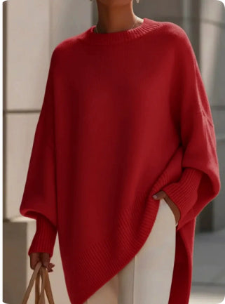 Emma Wilson | Oversized Knit Batwing Pullover Sweater For Women