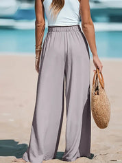 Elodie Thorne | High-Waisted Linen Look Trousers For Women