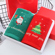 Jolly | Green & Red Santa Tree Christmas Towel Set Unisex