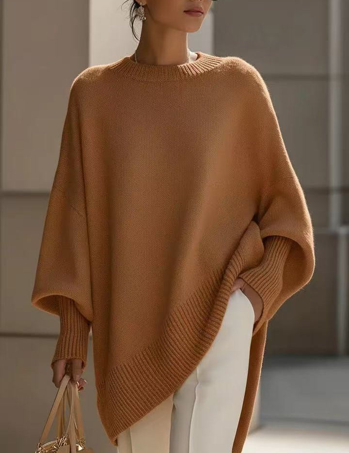 Emma Wilson | Oversized Knit Batwing Pullover Sweater For Women