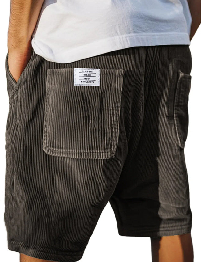 Callan Ridgeway | Corduroy Multi-Pocket Shorts For Men