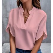 Lily Jones | Chiffon V-Neck Blouse For Women