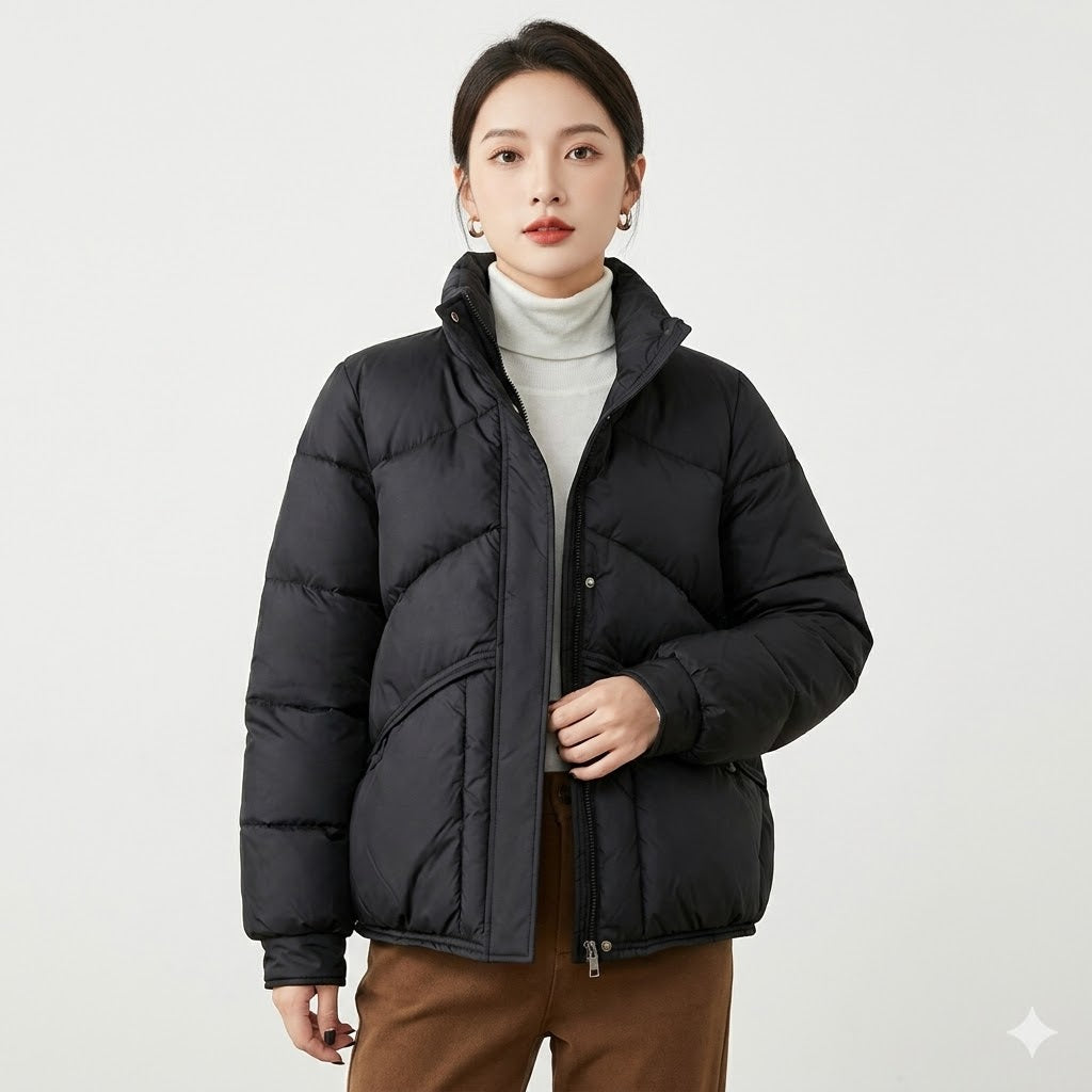 Lorenzo Bellini | Women's Quilted Puffer Jacket - Warm Winter Coat Australia