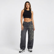 Scarlett Dubois | Retro Wide Leg Boyfriend Jeans For Women