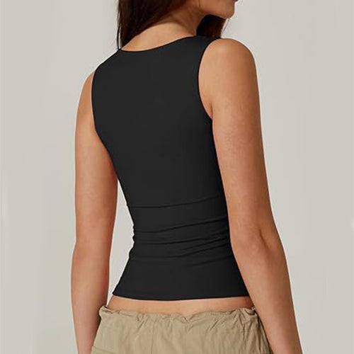 Mia Taylor | Square-Neck Slim Tank Top For Women