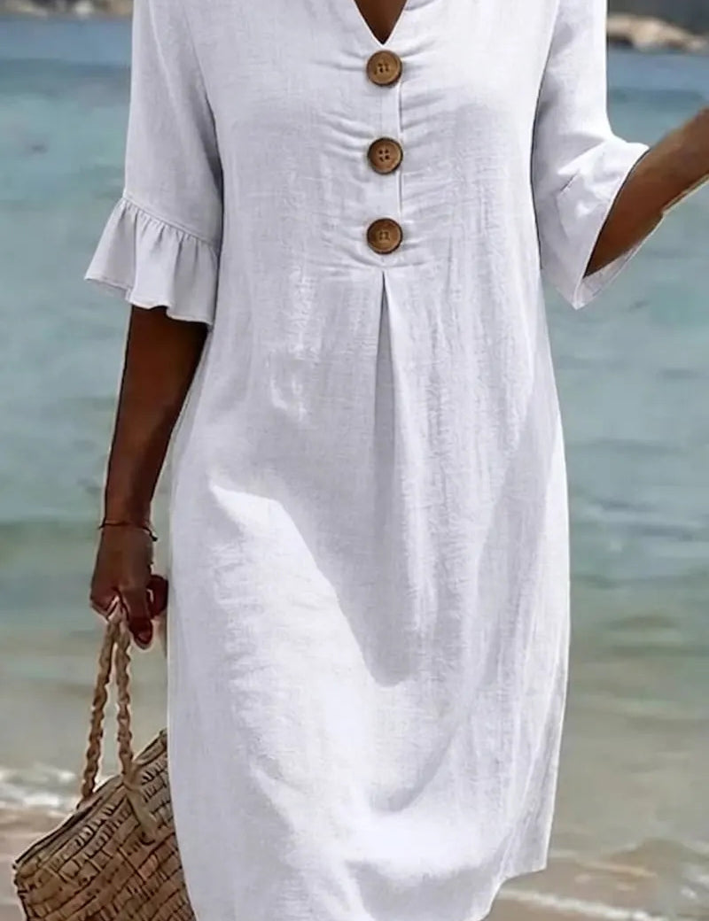 Beatrice Holloway | Relaxed Cotton Mini Dress For Women