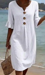 Beatrice Holloway | Relaxed Cotton Mini Dress For Women