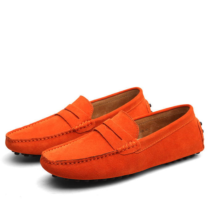 Leandro Walley | Suede Penny Driving Loafers For Men