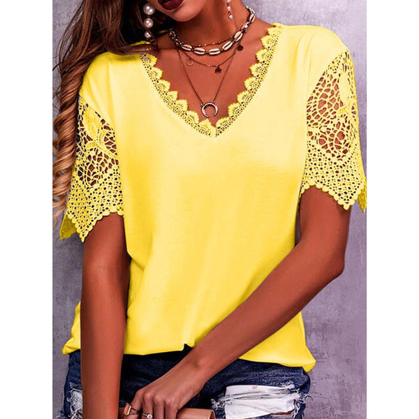Eliza Williams | Lace V-Neck Blouse For Women