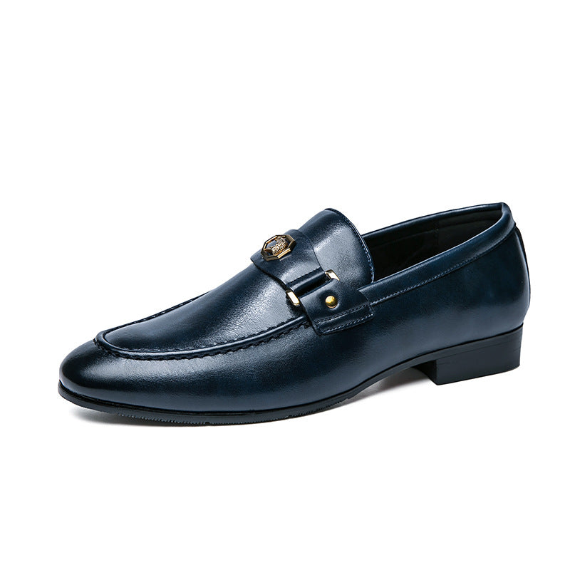 Hugh Sullivan | Metal-Buckle Leather Loafers For Men