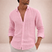Ethan Bennett | Linen Button-Down Shirt For Men
