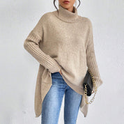 Phoebe Martin | Oversized Turtleneck Knit Sweater For Women
