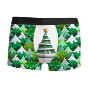 Tree Topper | Green Tree Print Christmas Underwear For Men