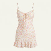 Eleanor Sheridan | Floral Summer Dress With Ruffle Hem For Women