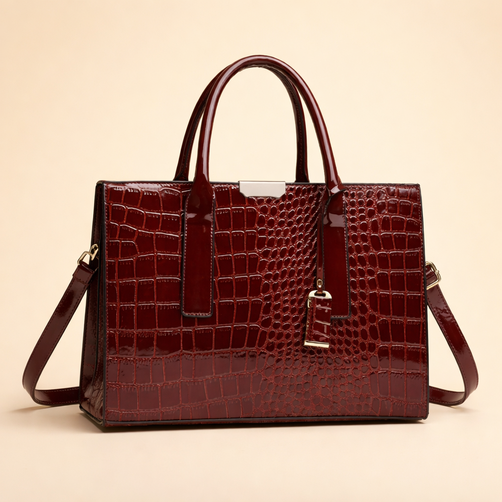 Élodie Marchand | Croc Élégance Structured Handbag