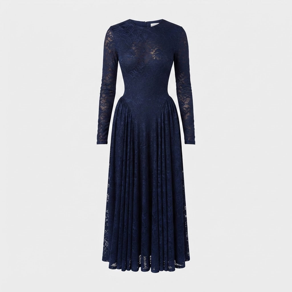Elise Campbell | Printed Mesh Maxi Dress For Women
