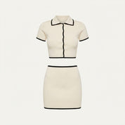 Elise Crompton | Contrast Trim Knit Co-ord Set For Women
