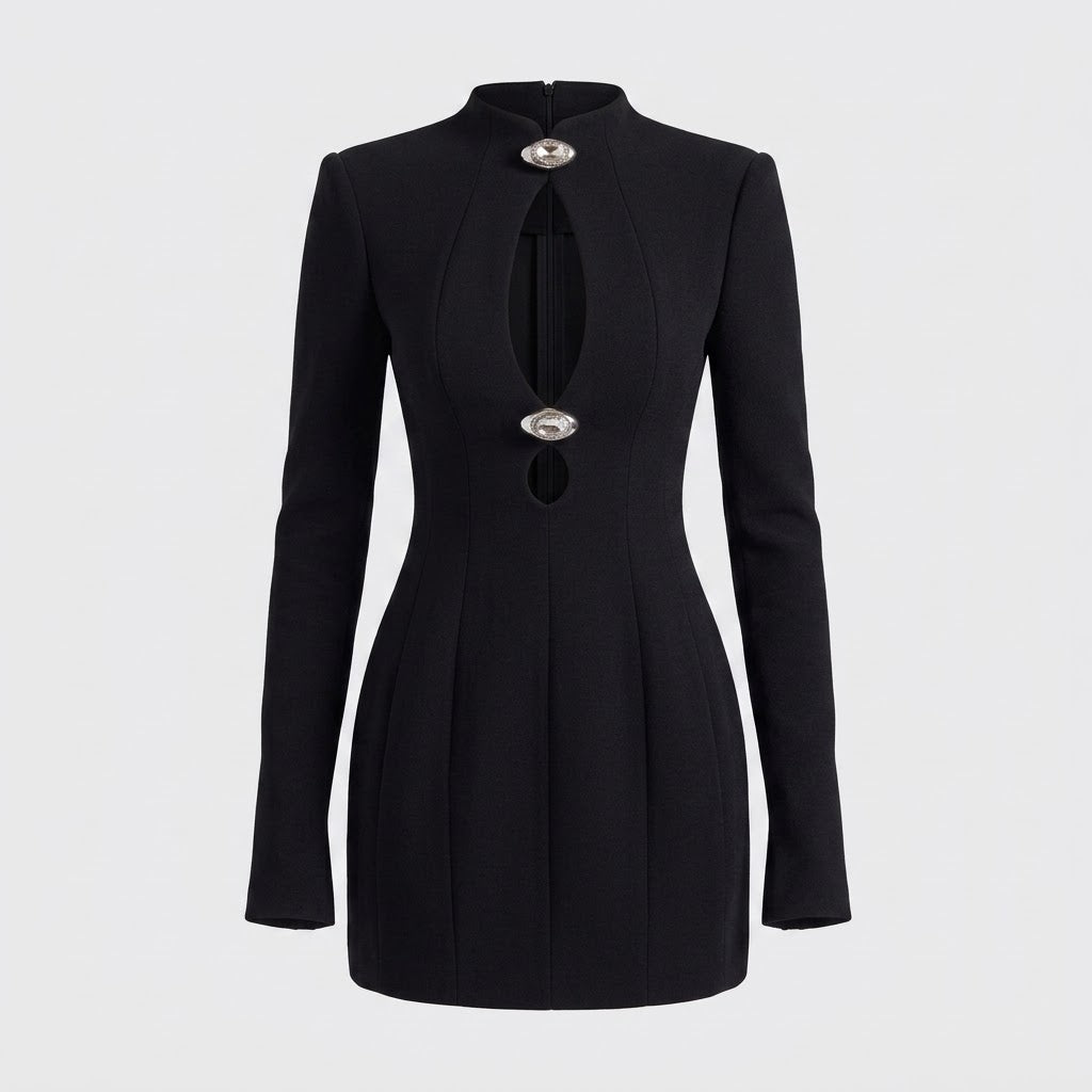 Ella Robertson | Cutout Long Sleeve Mini Dress For Women