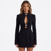 Ella Robertson | Cutout Long Sleeve Mini Dress For Women