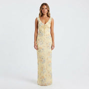 Eloise Fletcher | Vintage Floral Slip Midi Dress For Women