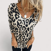 Freya Kennedy | Lightweight Leopard Print Top For Women