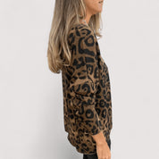 Freya Kennedy | Lightweight Leopard Print Top For Women