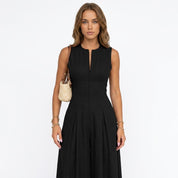 Emma White | Sleeveless Wide-Leg Zip Jumpsuit For Women