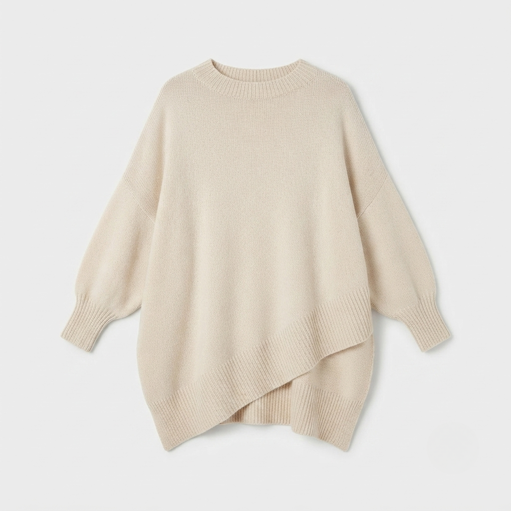 Emma Wilson | Oversized Knit Batwing Pullover Sweater For Women