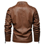 Matteo Sinclair | Vintage Leather Biker Jacket For Men