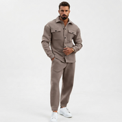 Ethan Campbell | Fleece Tracksuit Two-Piece Set For Men
