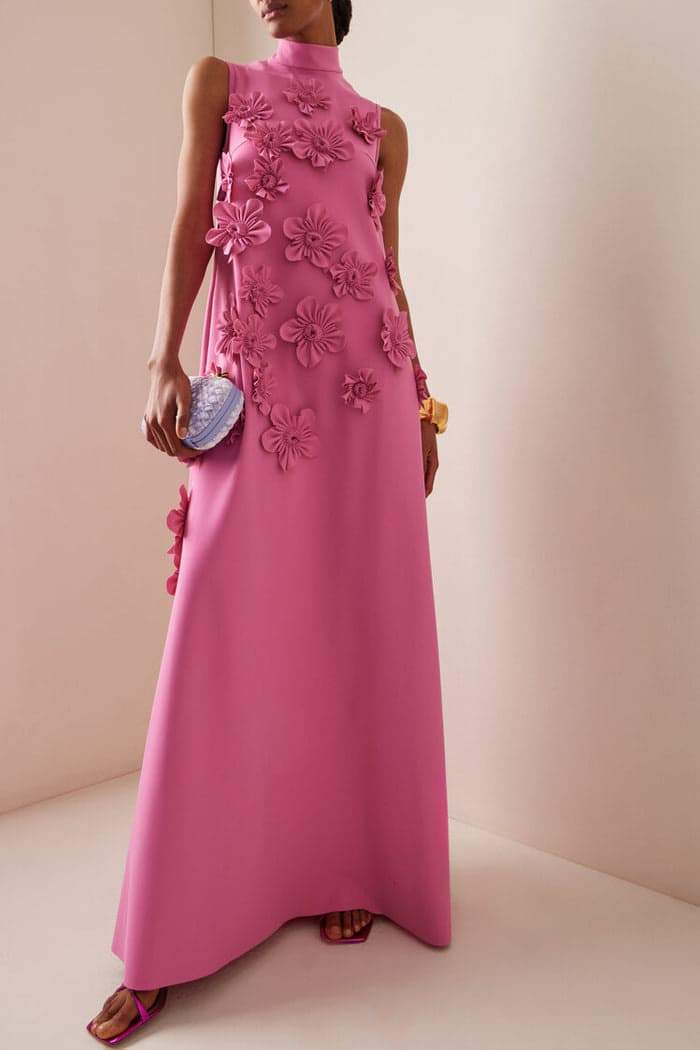 Claudia Winslow | Floral Embellished Maxi Dress For Women