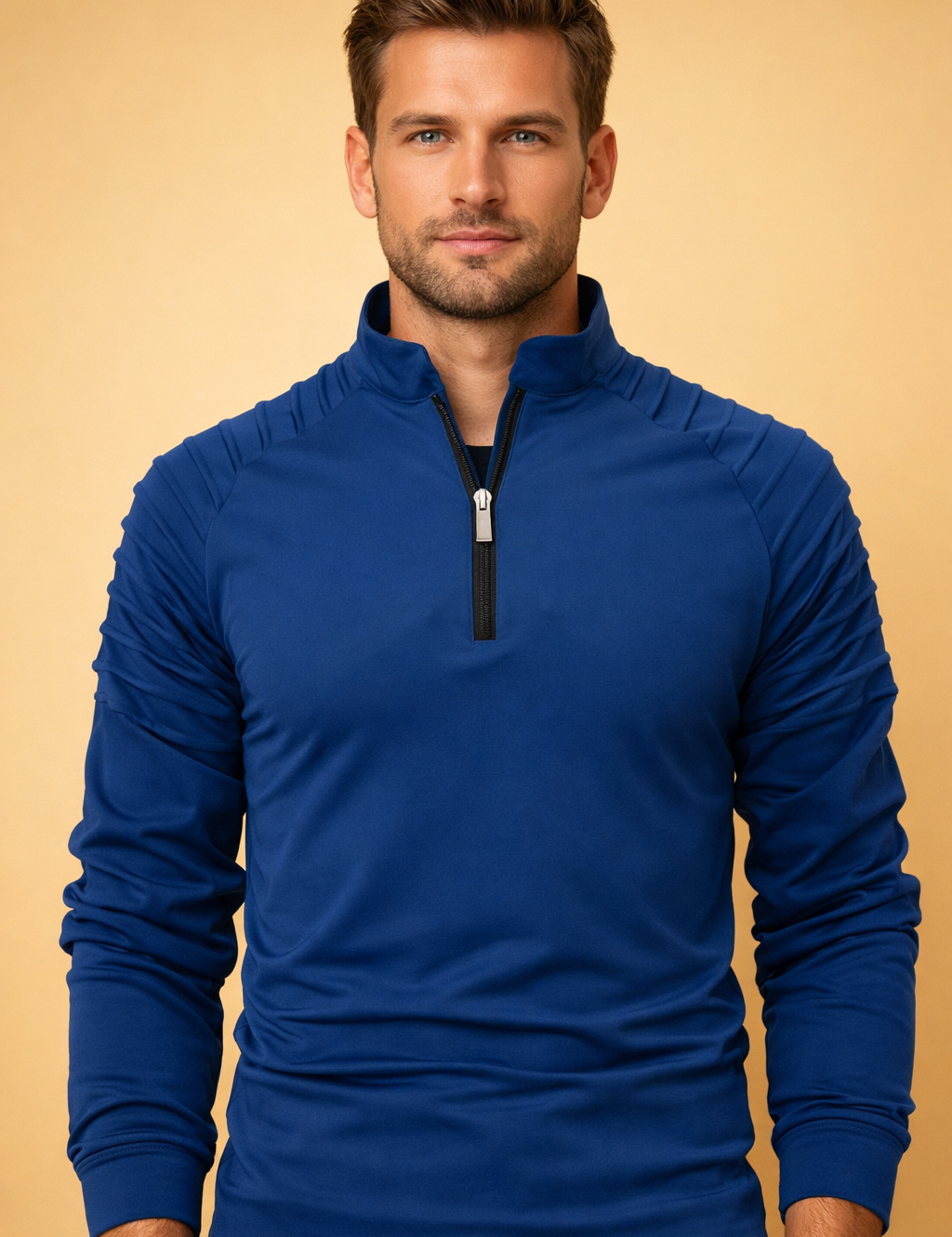 Marco Bellini | Performance Zip Neck Long Sleeve For Men