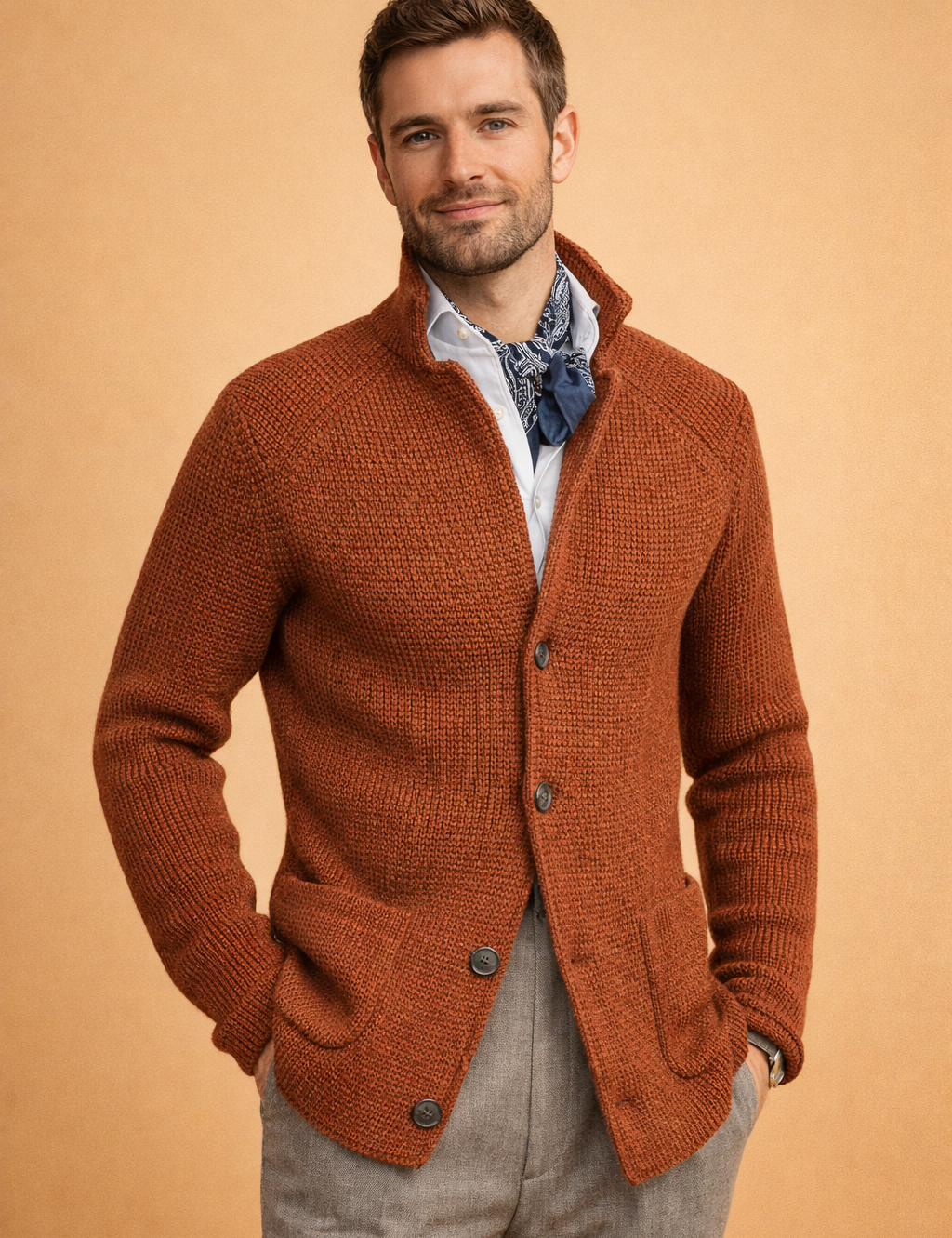 Matteo Ricci | Luxury Knit Cardigan For Men