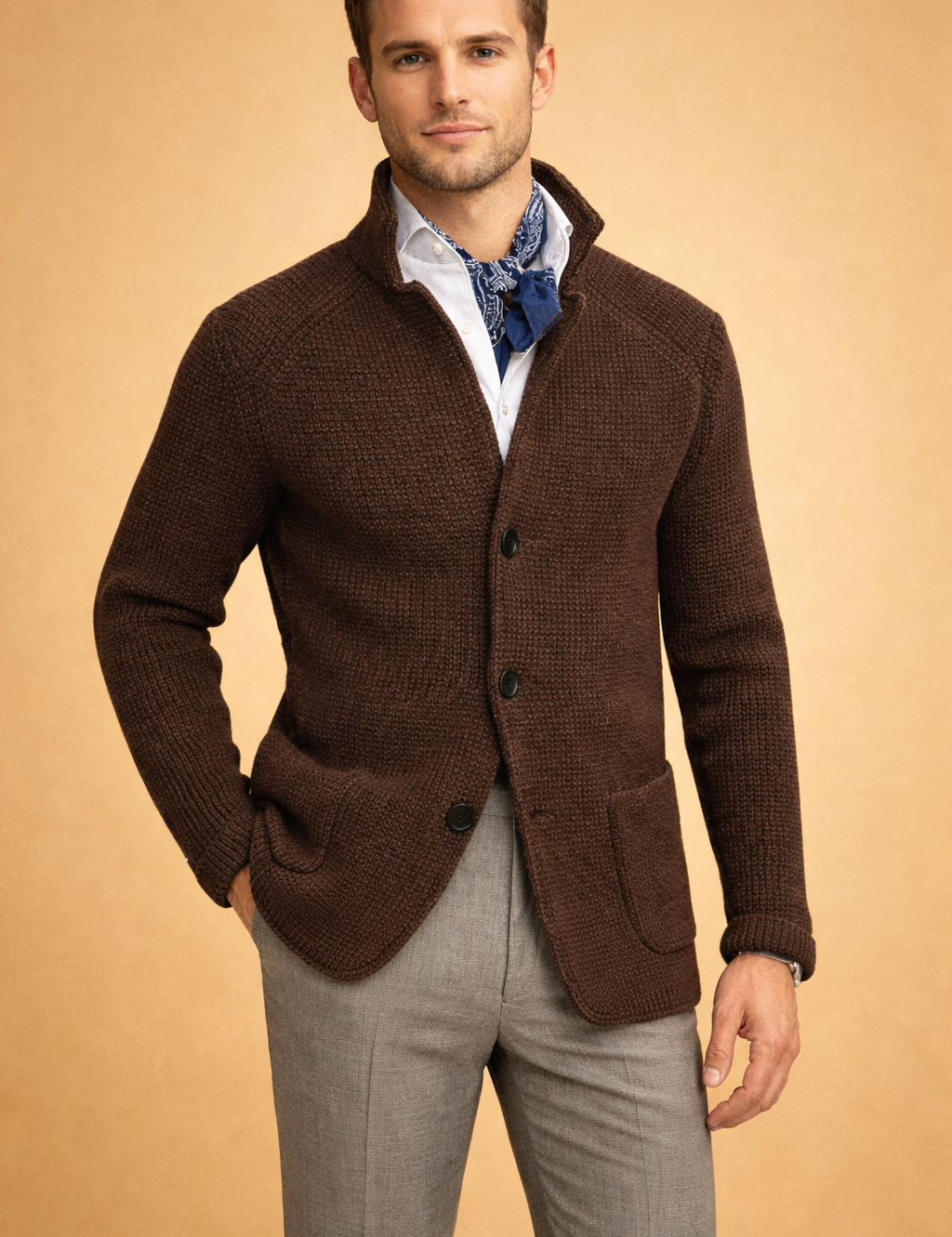 Matteo Ricci | Luxury Knit Cardigan For Men
