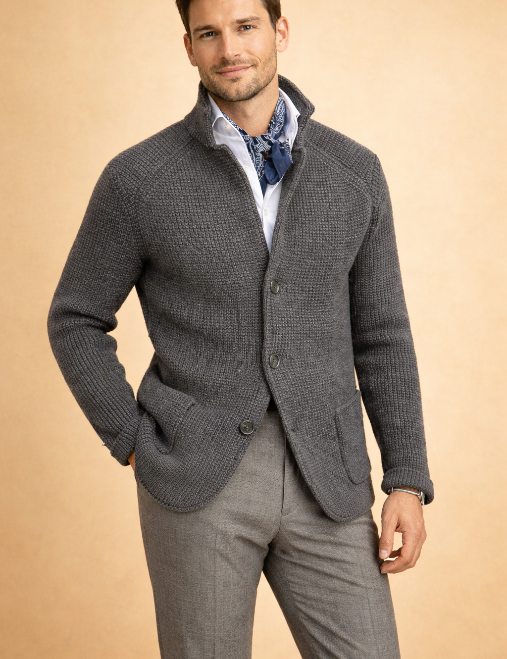 Matteo Ricci | Luxury Knit Cardigan For Men