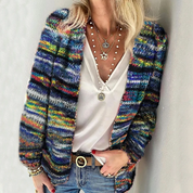 Isabella Laurent | Multicolour Knit Cardigan For Women
