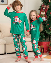 Evergreen | Green Santa Print Christmas Pyjamas Unisex & Family