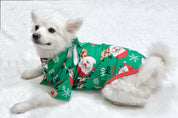 Evergreen | Green Santa Print Christmas Pyjamas Unisex & Family