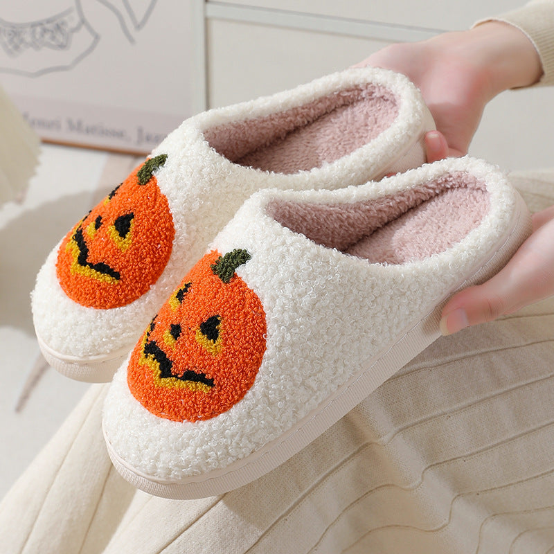 Midnight Bat | Pumpkin Halloween Slippers For Unisex