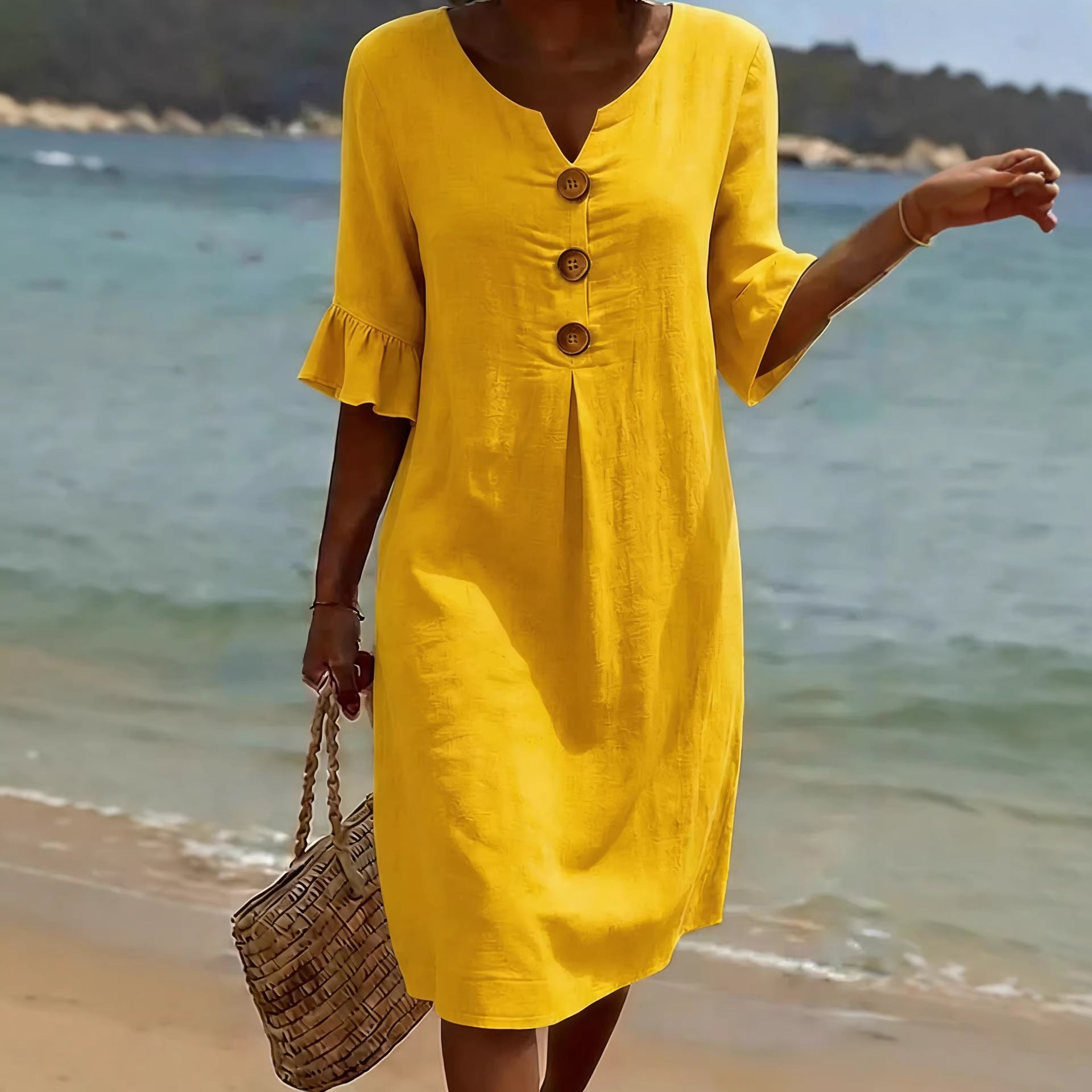 Beatrice Holloway | Relaxed Cotton Mini Dress For Women