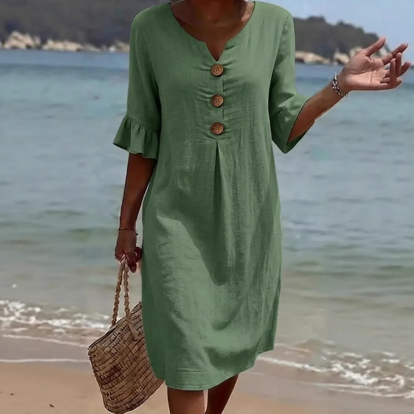 Beatrice Holloway | Relaxed Cotton Mini Dress For Women